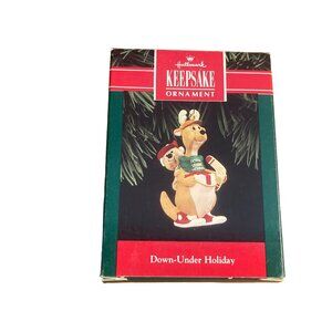 Vintage 1992 Hallmark Keepsake Ornament Down Under Holiday Kangaroo Original Box